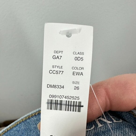 J. Crew Women's Size 26 1996 Slim Wide Leg‎ Medium Wash NWT Classic - Picture 13 of 14